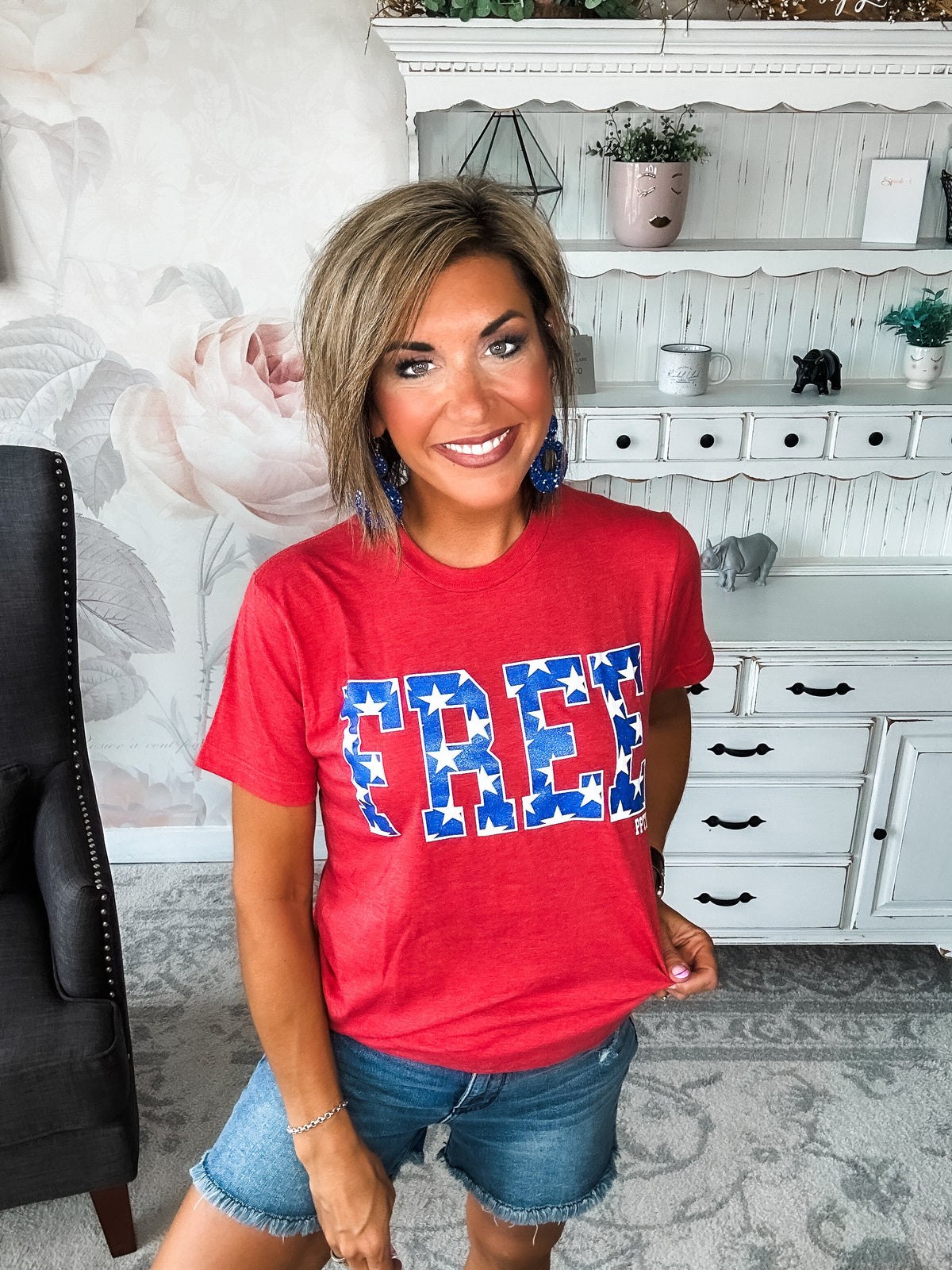 Free Glitter Graphic Tee
