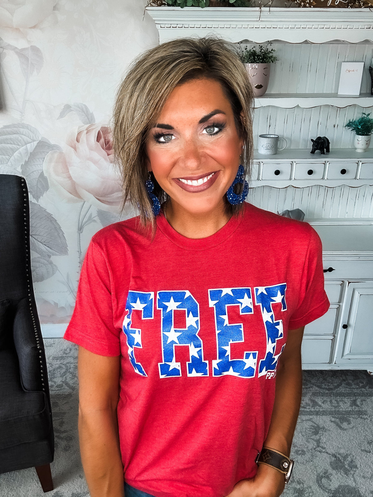 Free Glitter Graphic Tee