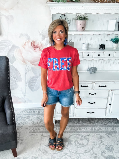Free Glitter Graphic Tee
