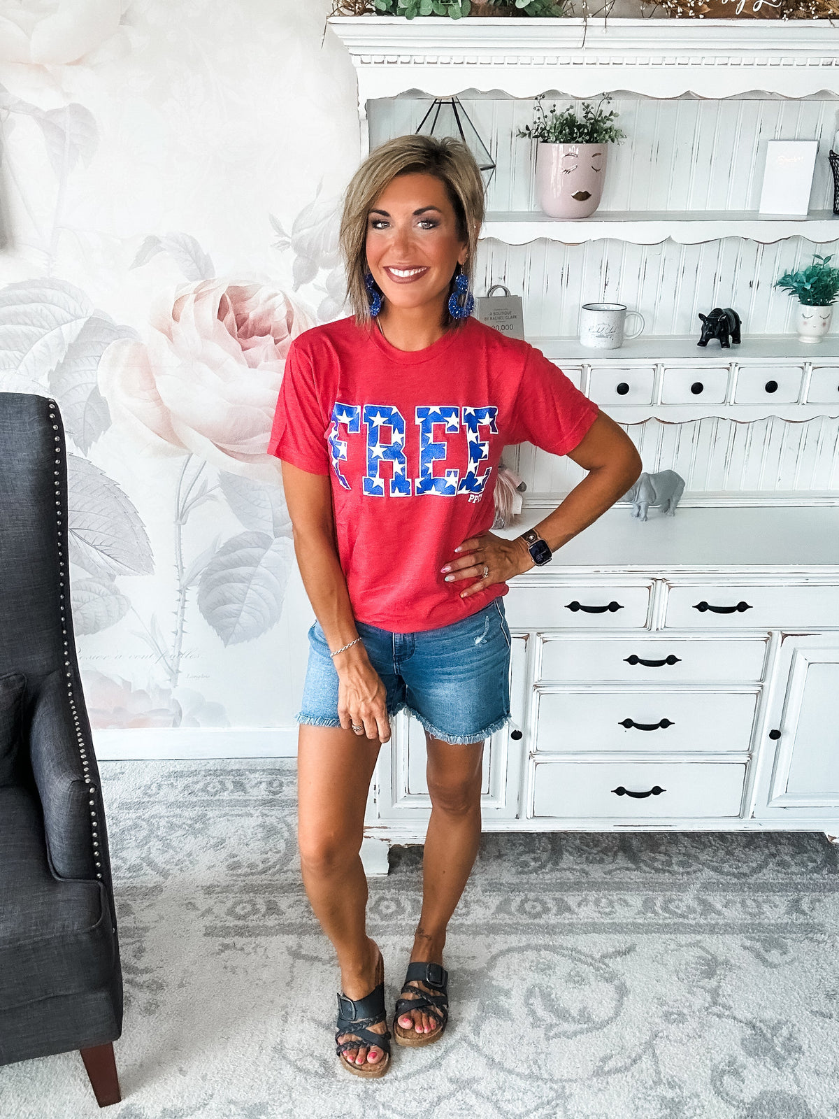 Free Glitter Graphic Tee
