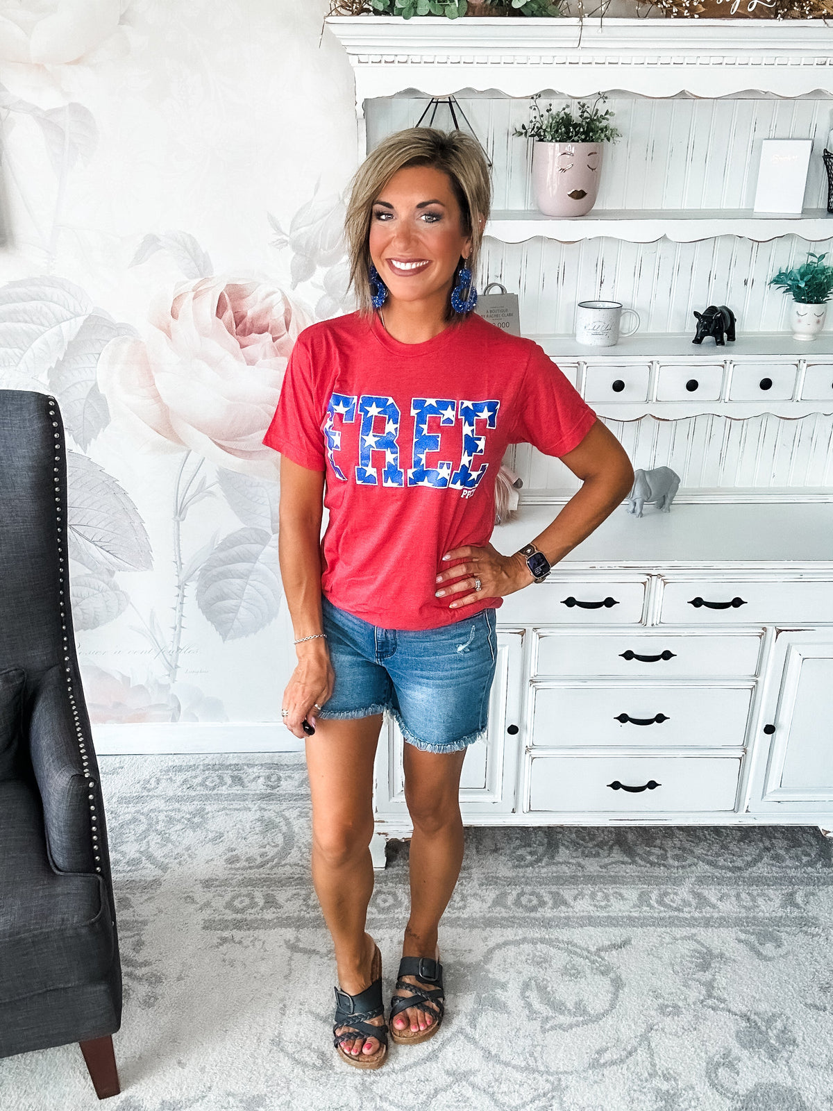Free Glitter Graphic Tee