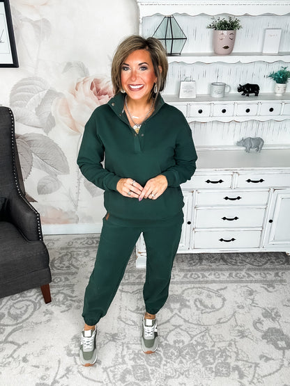 Ampersand Avenue Never Better Joggers - Forest Green
