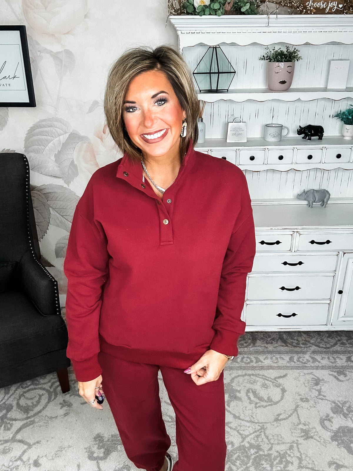 Ampersand Avenue Never Better Joggers - Wine
