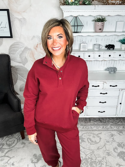 Ampersand Avenue Never Better Joggers - Wine