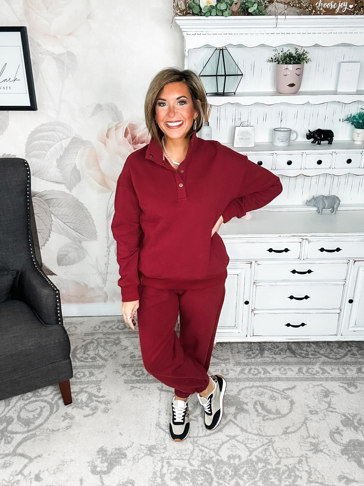 Ampersand Avenue Never Better Joggers - Wine
