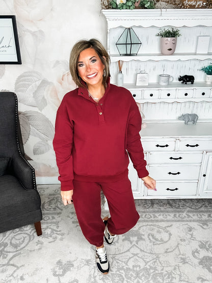 Ampersand Avenue Never Better Joggers - Wine