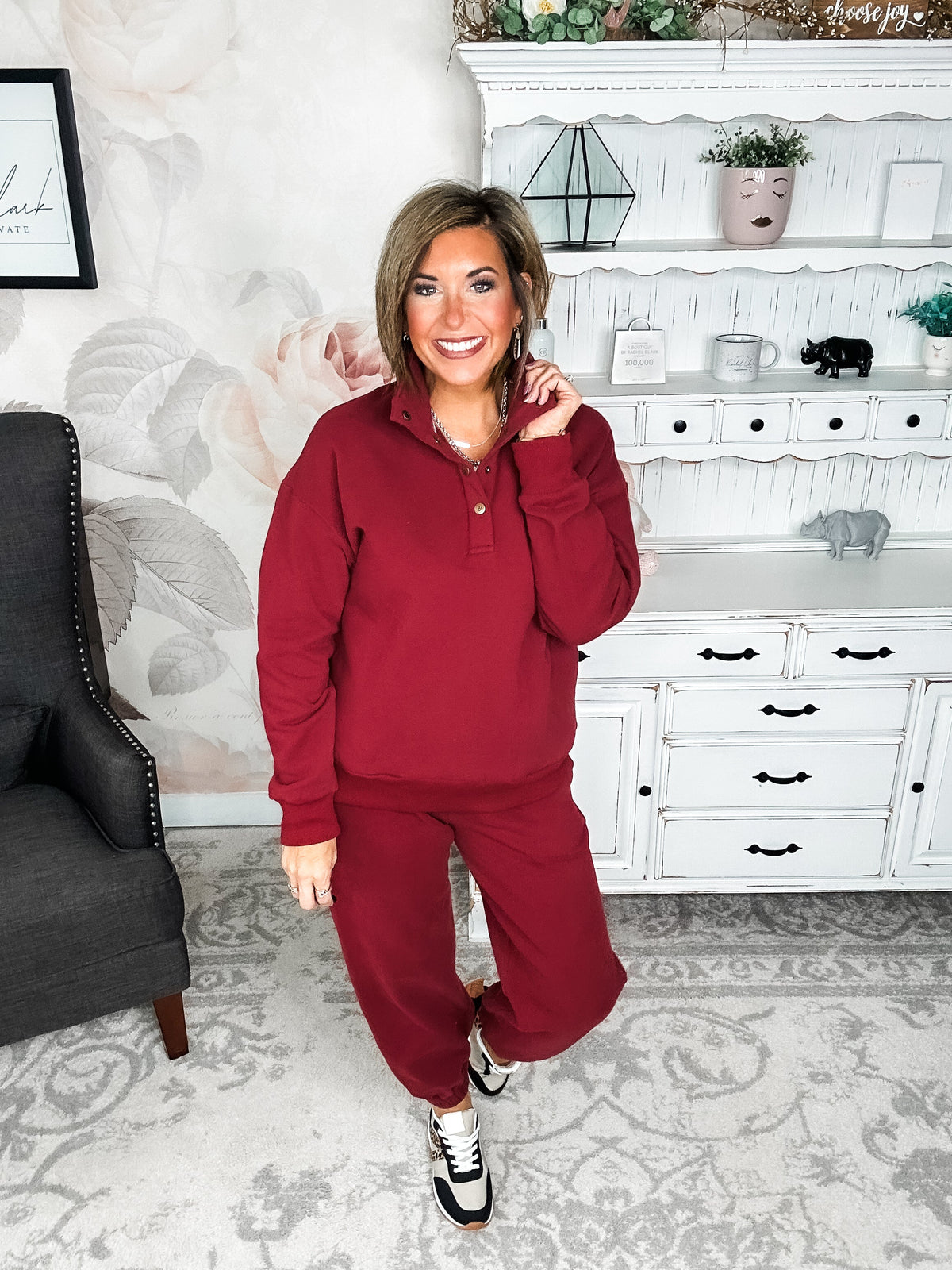 Ampersand Avenue Never Better Joggers - Wine