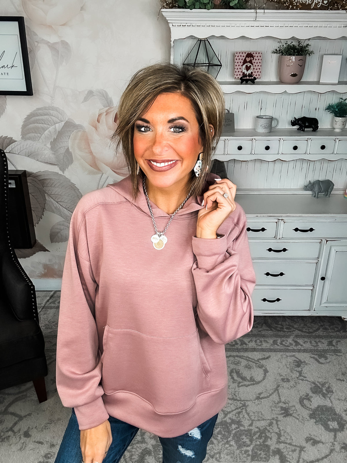 Charmed On The Weekend Hoodie - Mauve