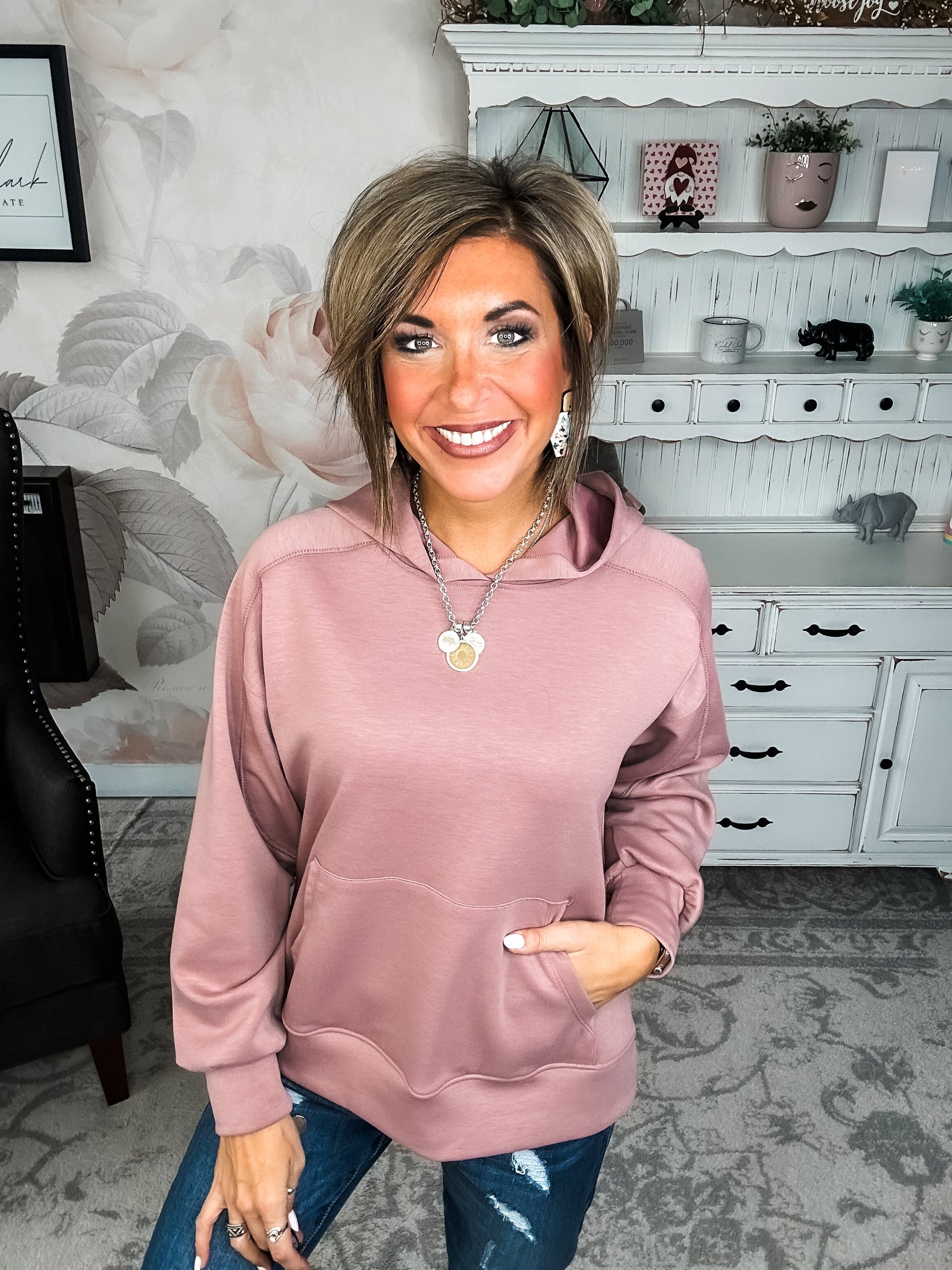 Charmed On The Weekend Hoodie - Mauve