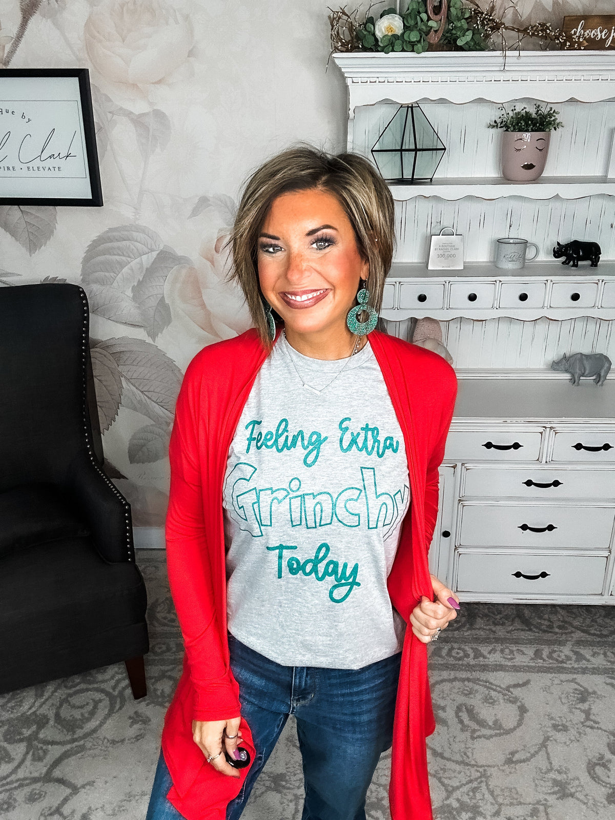 Love Never Fades Cardigan - Red