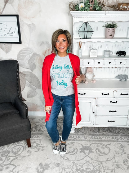 Love Never Fades Cardigan - Red