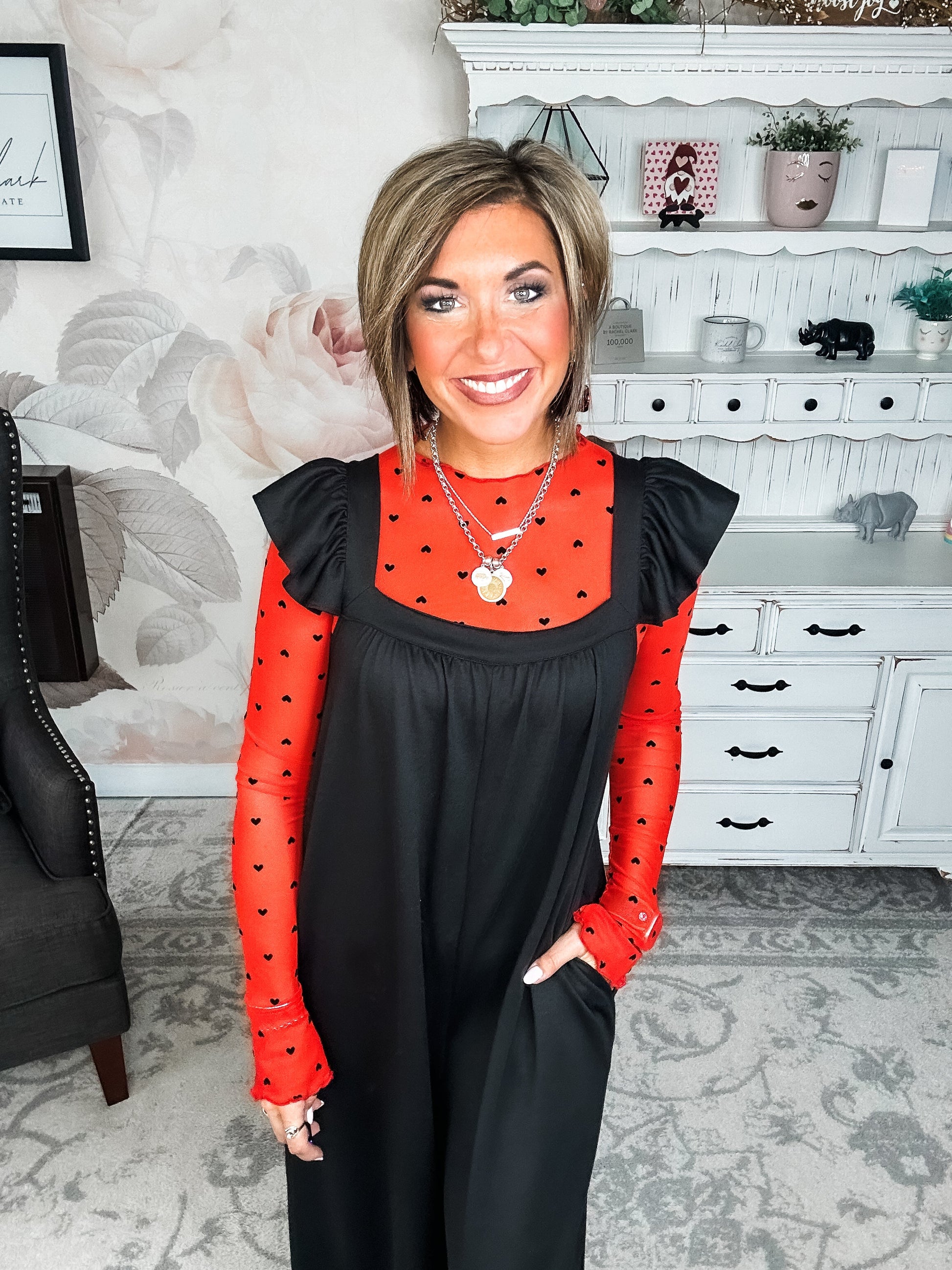 Feeling Reckless Jumpsuit - Black