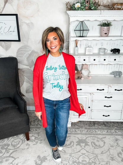 Love Never Fades Cardigan - Red