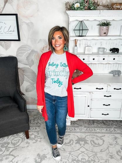 Love Never Fades Cardigan - Red