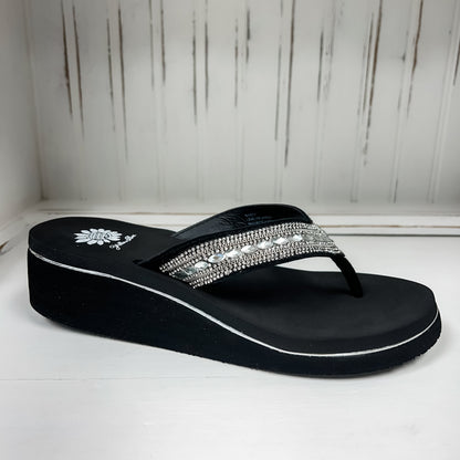 Marcy Wedge Sandal - Clear