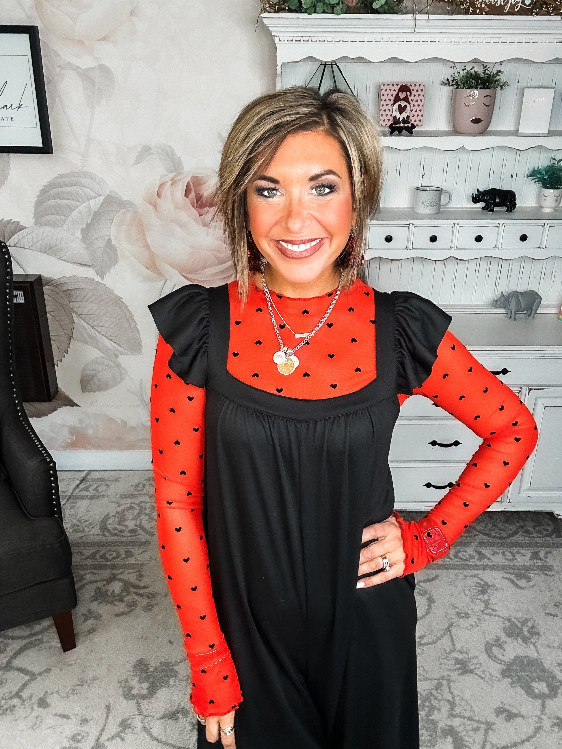 Feeling Reckless Jumpsuit - Black