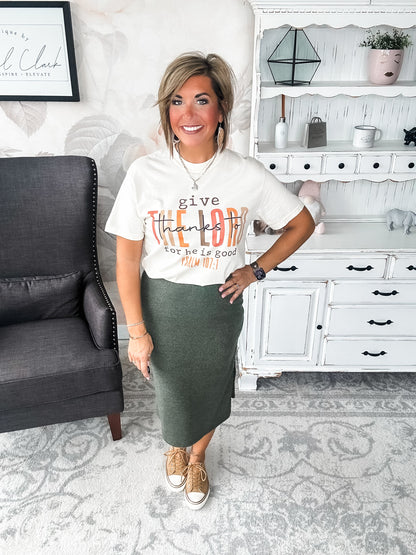 Give Thanks To The Lord Graphic Tee