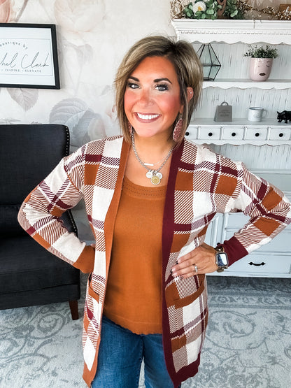 Forever Mine Sweater Tank - Chestnut