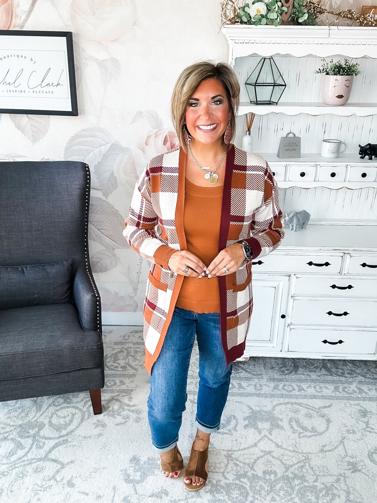 Forever Mine Sweater Tank - Chestnut