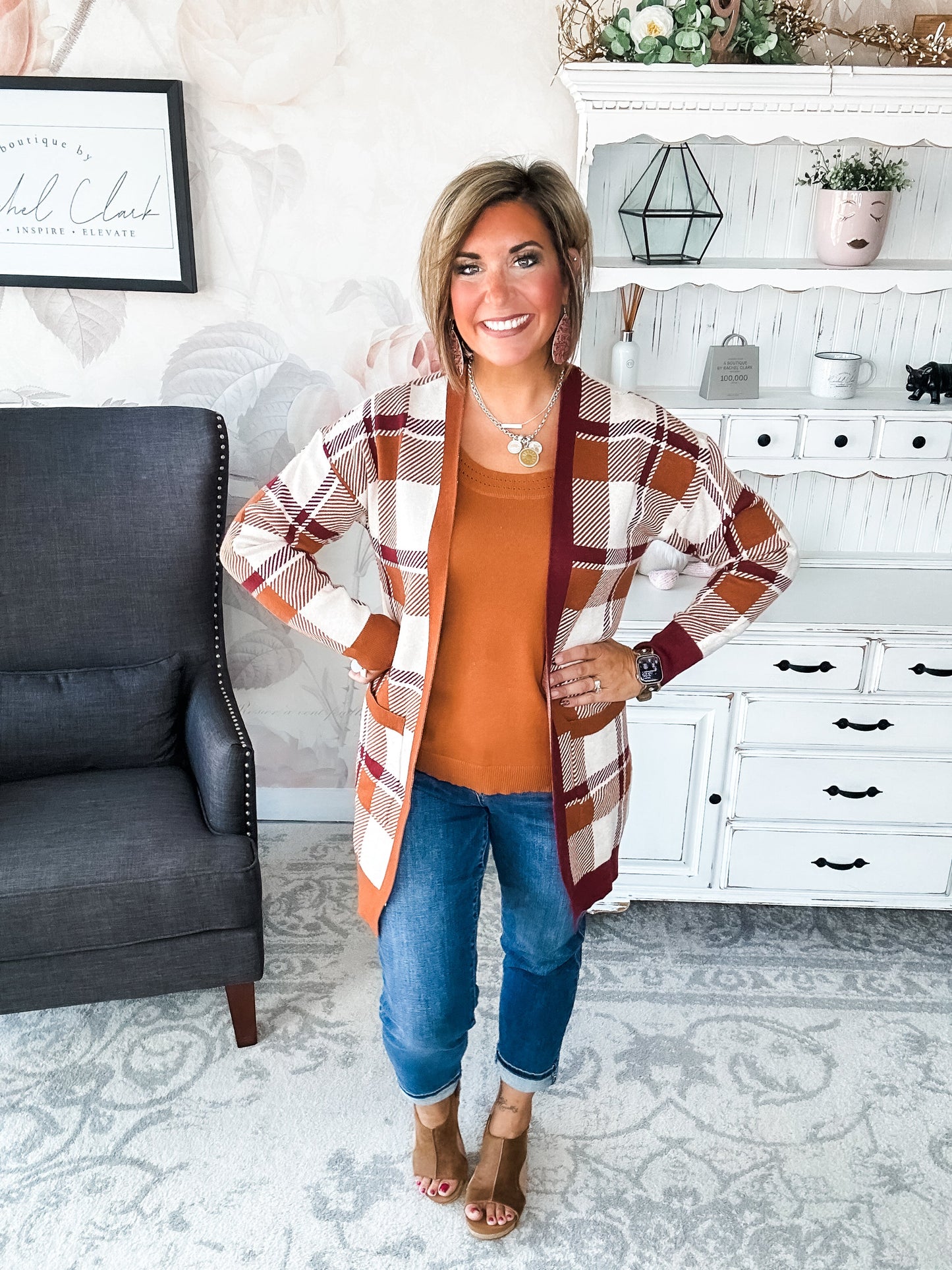 Forever Mine Sweater Tank - Chestnut