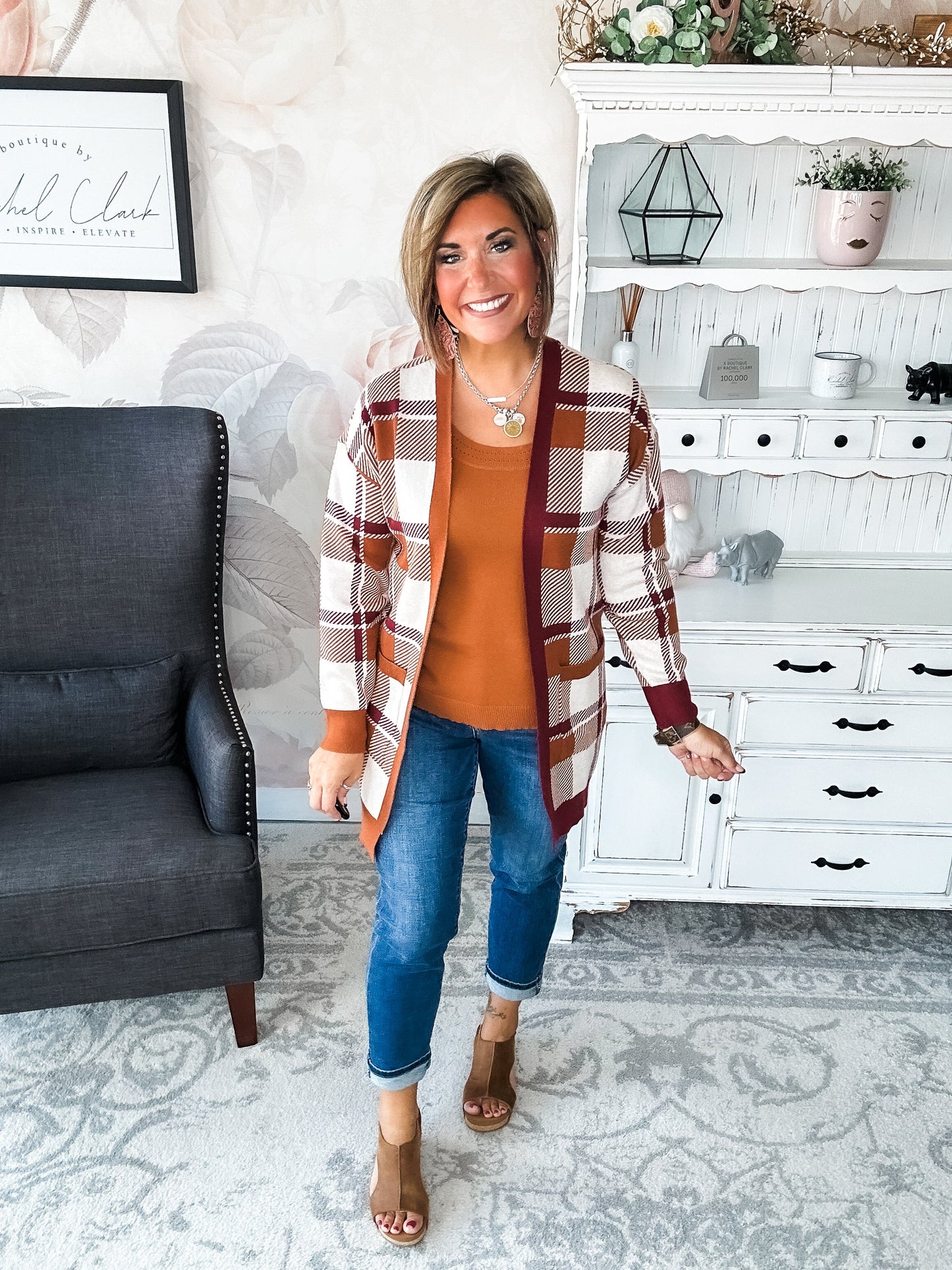 Forever Mine Sweater Tank - Chestnut