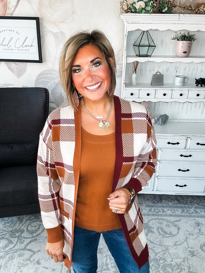 Forever Mine Sweater Tank - Chestnut
