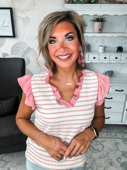 Mend A Broken Heart Top - Rose