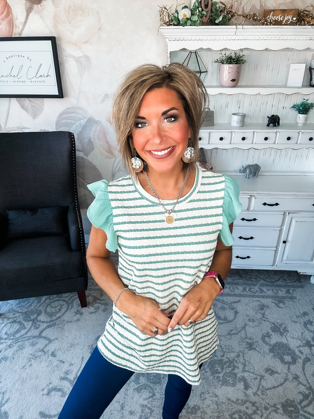 Mend A Broken Heart Top - Sage