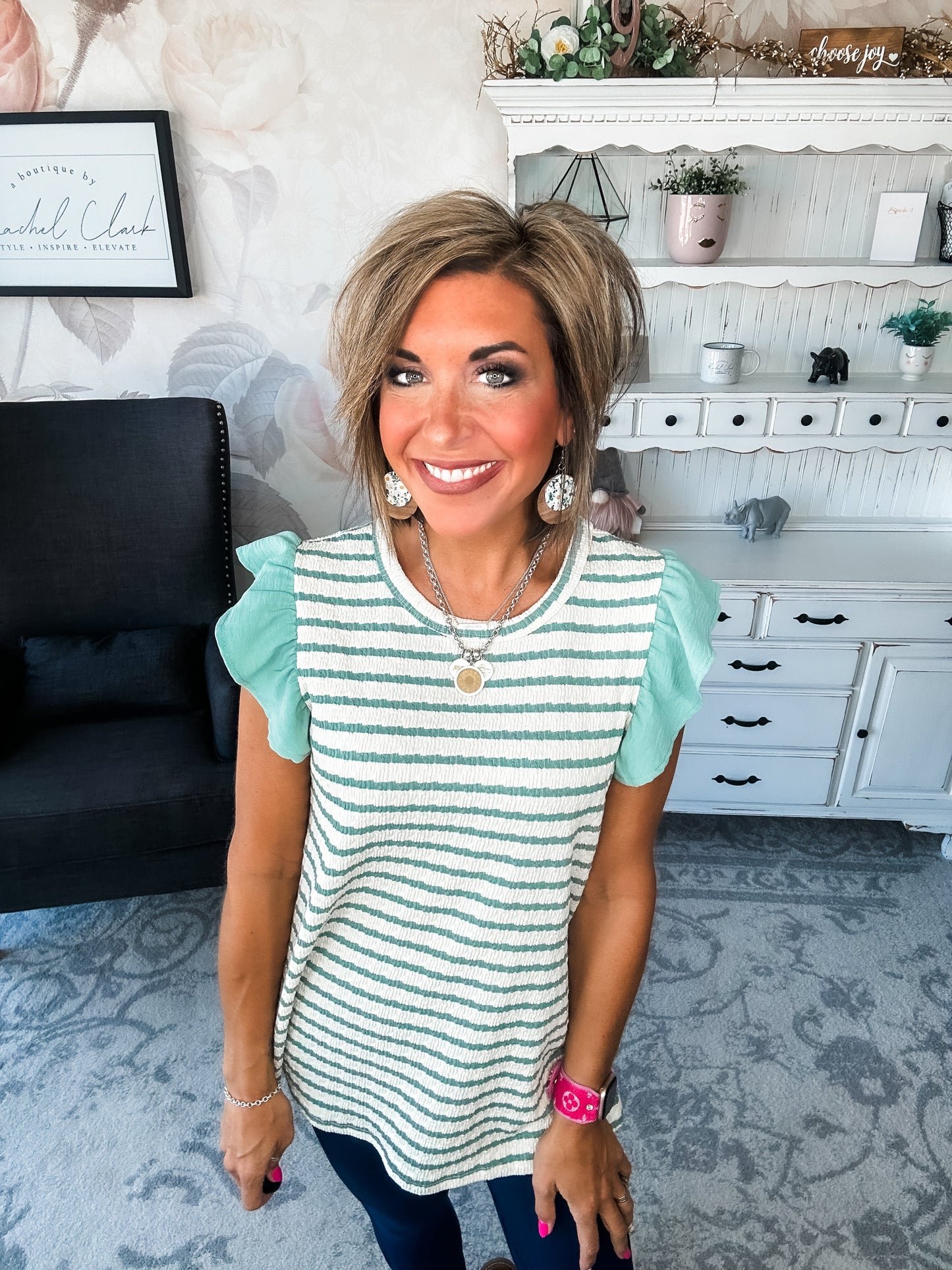 Mend A Broken Heart Top - Sage
