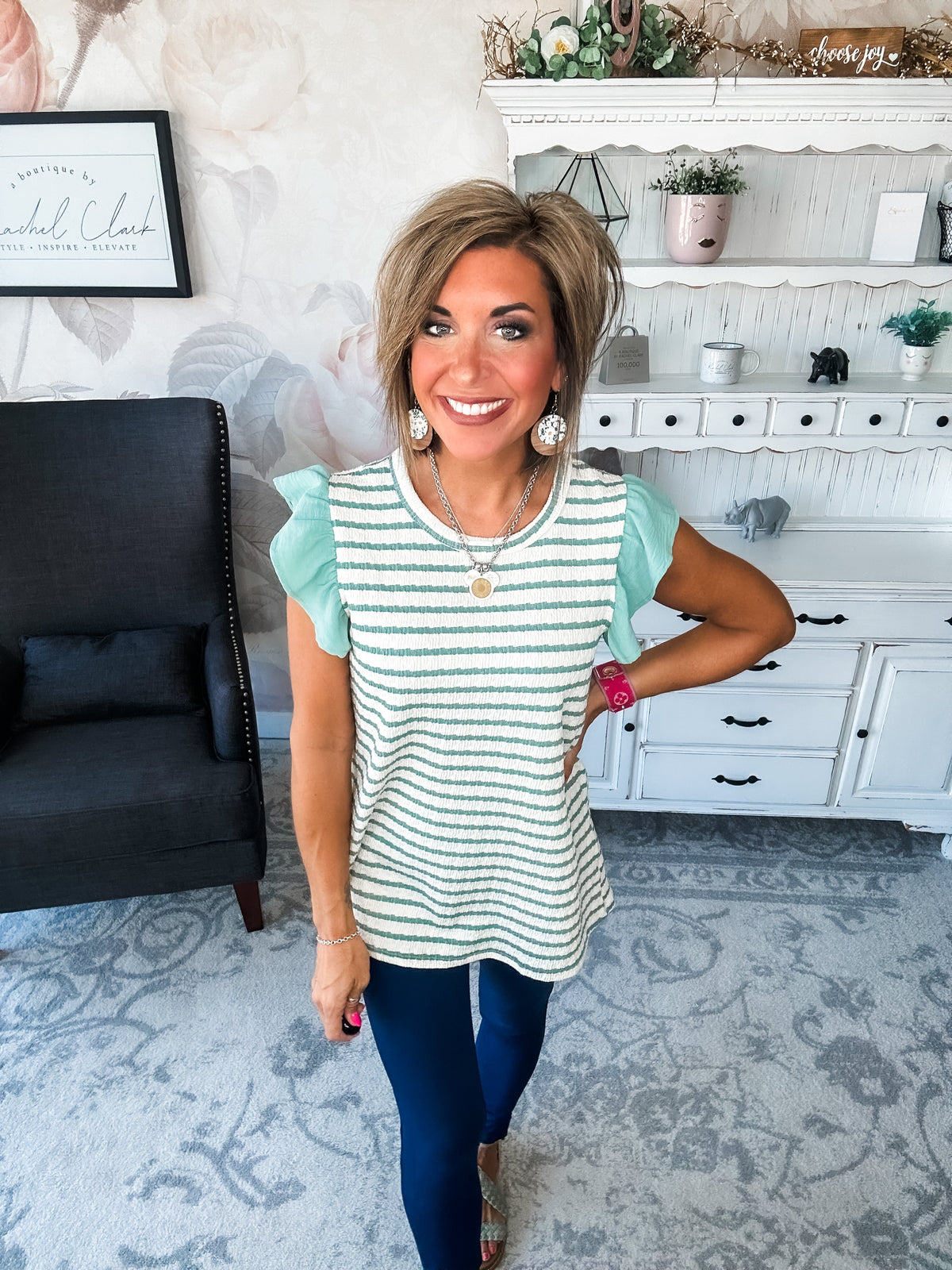 Mend A Broken Heart Top - Sage