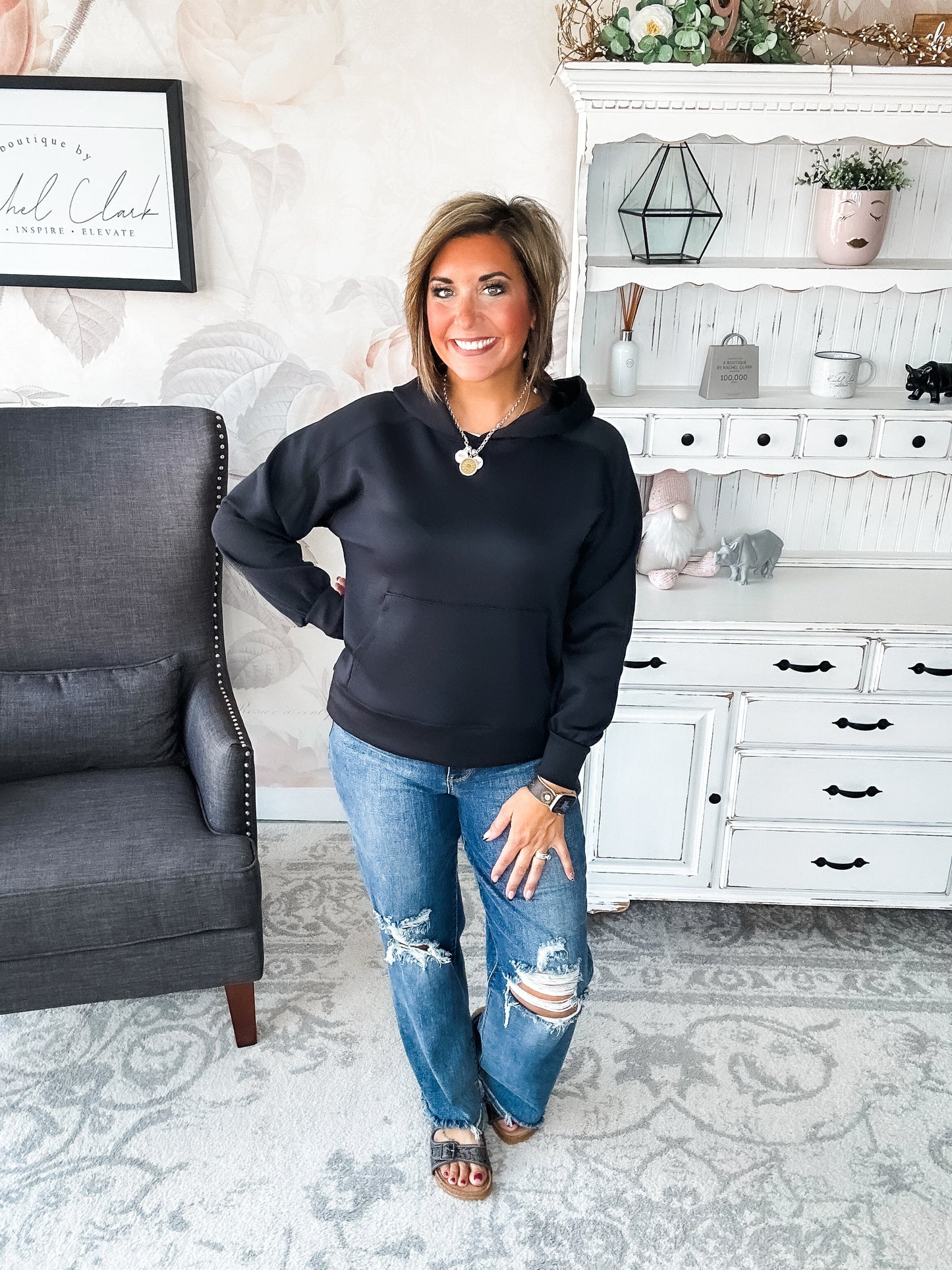 Charmed On The Weekend Hoodie - Black