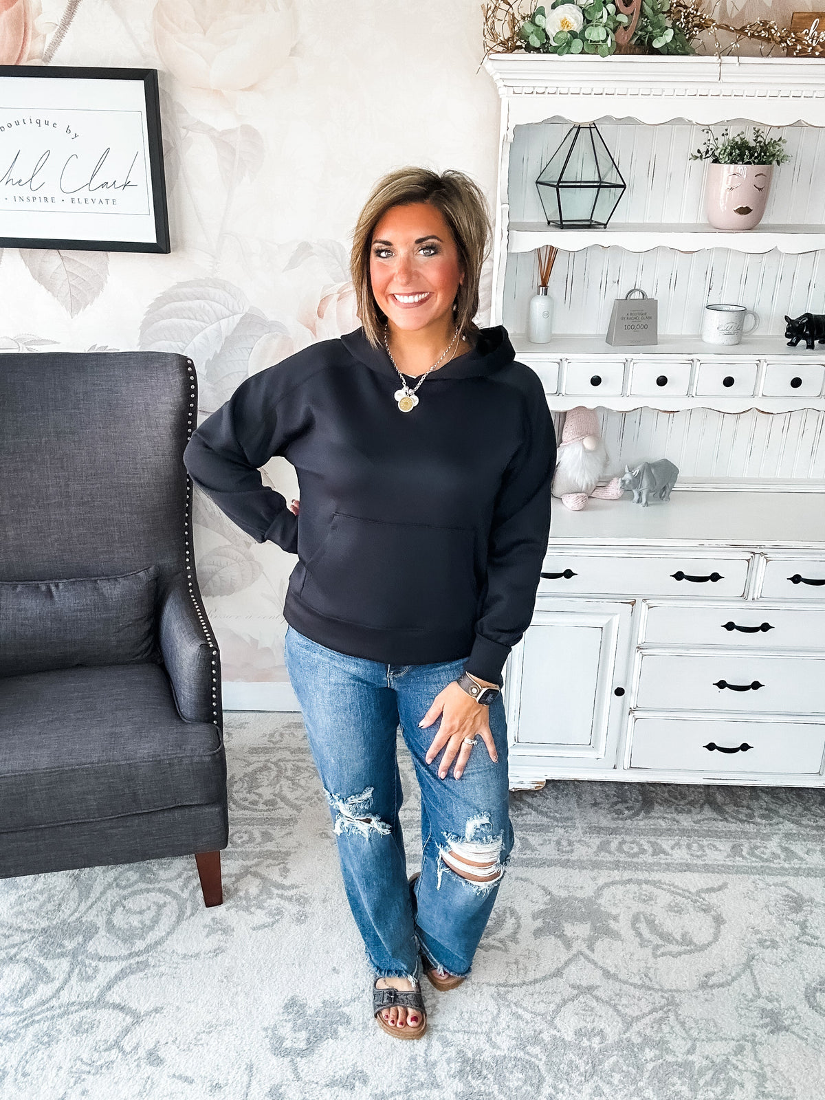 Charmed On The Weekend Hoodie - Black