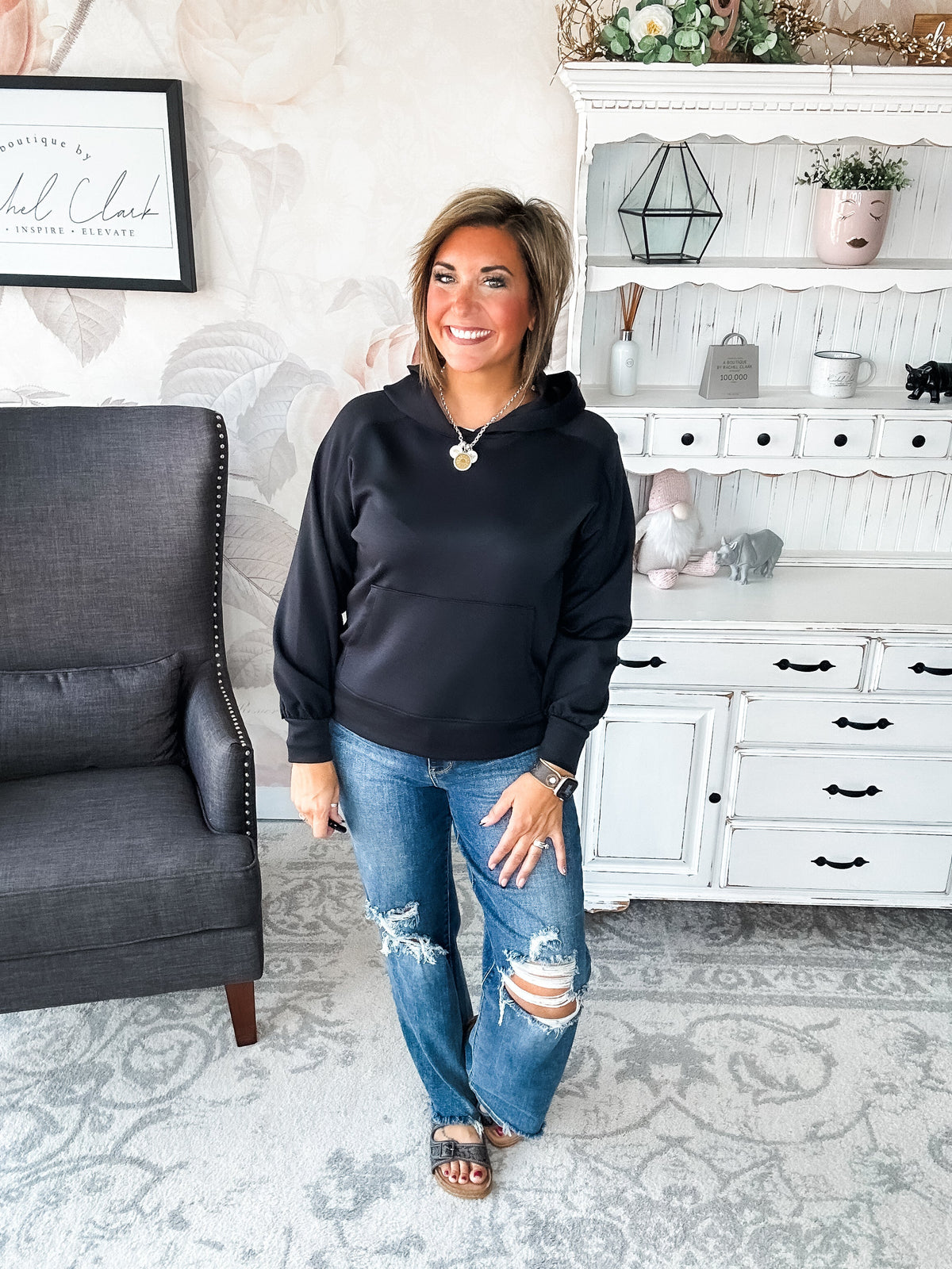 Charmed On The Weekend Hoodie - Black
