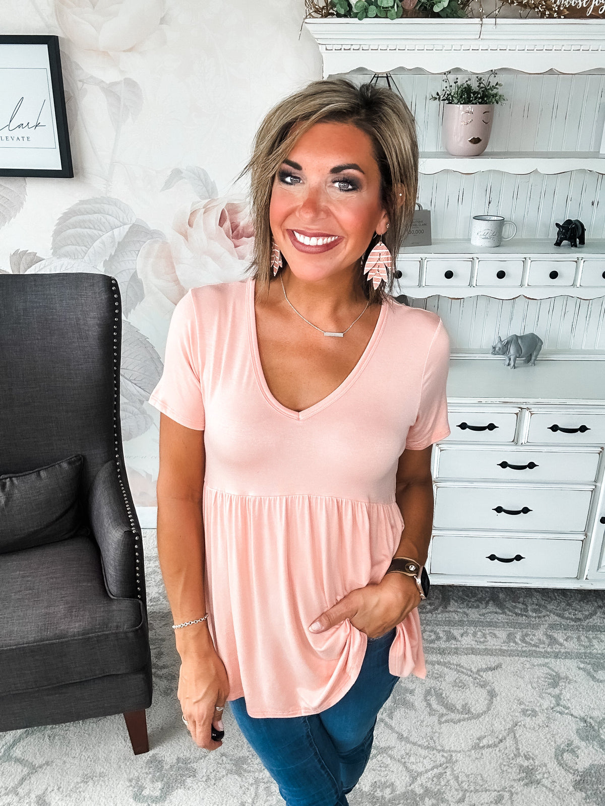 Just Look Back Babydoll Top
