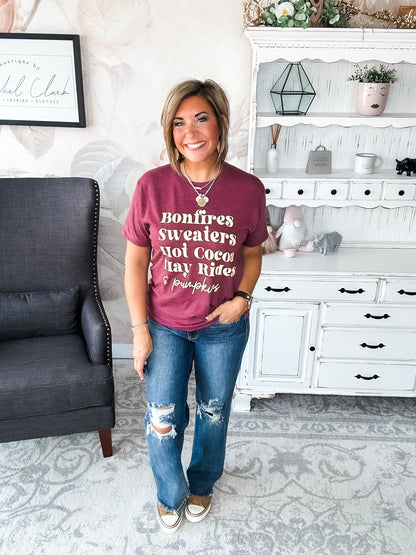 Bonfires & Fall Graphic Tee
