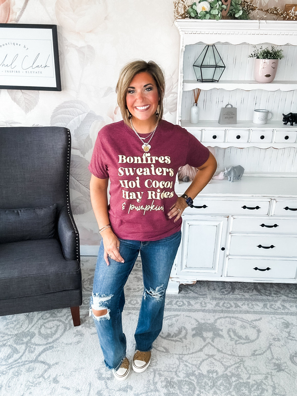 Bonfires & Fall Graphic Tee