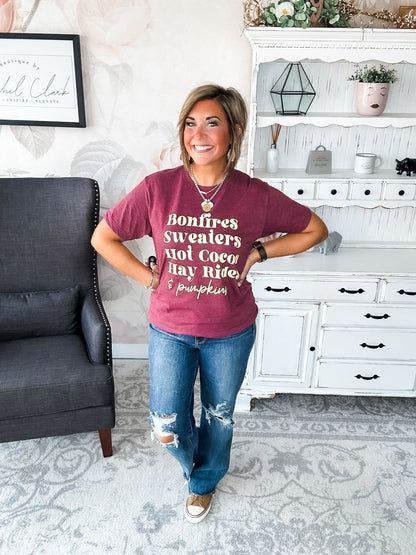 Bonfires & Fall Graphic Tee