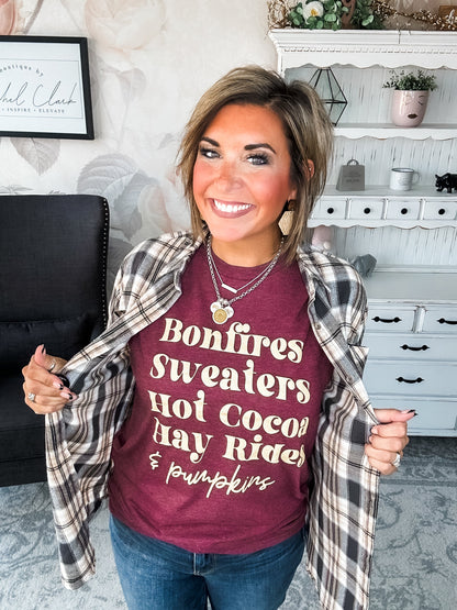 Bonfires & Fall Graphic Tee