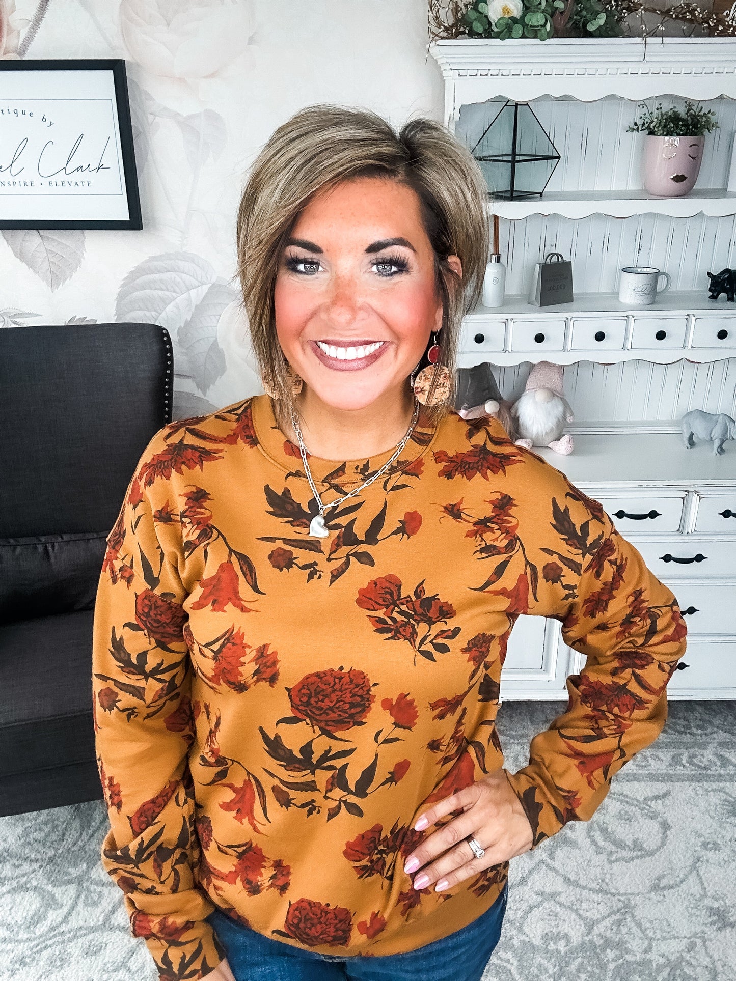 Ampersand Avenue University Pullover - Fall Bouquet