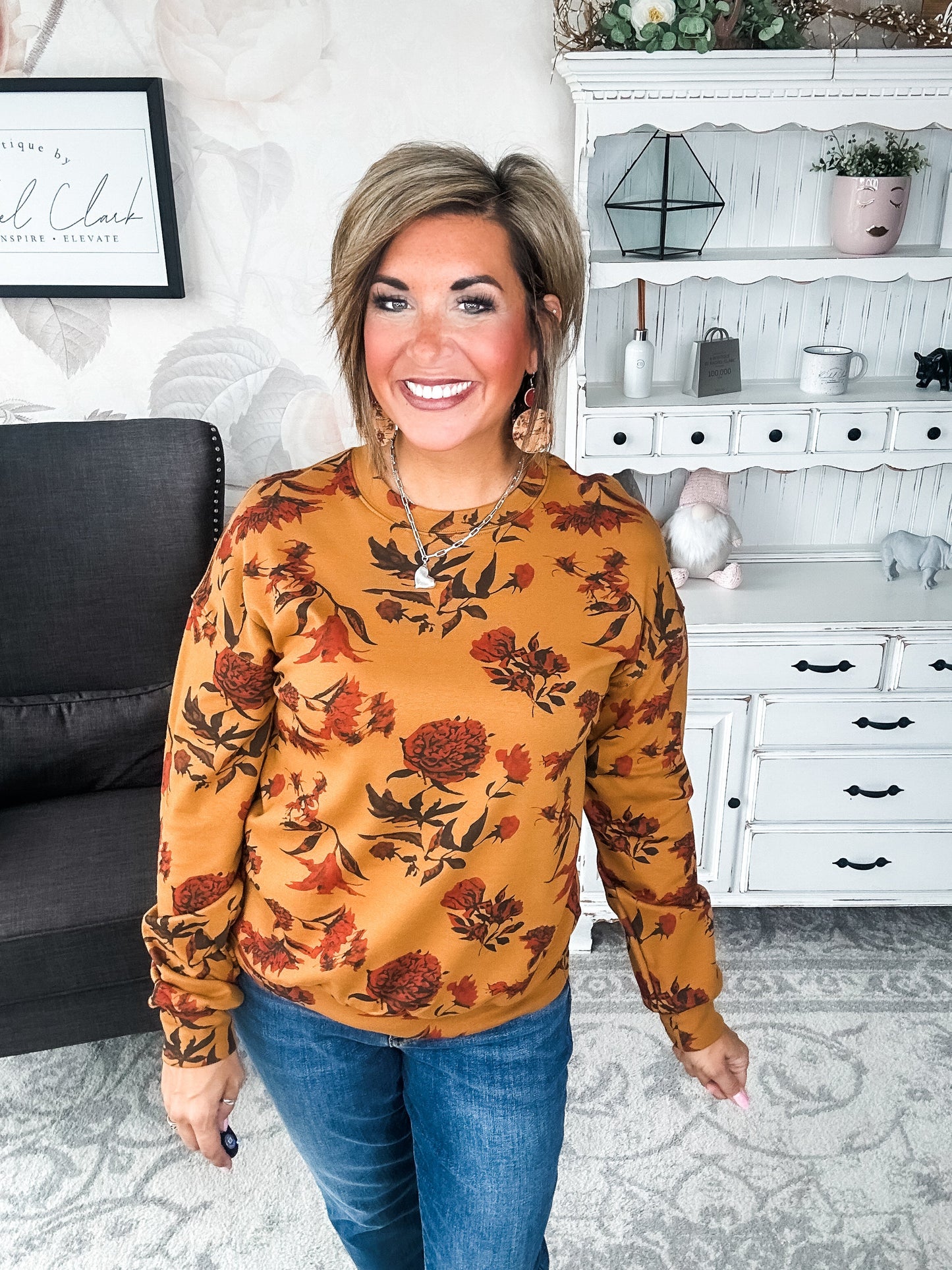 Ampersand Avenue University Pullover - Fall Bouquet