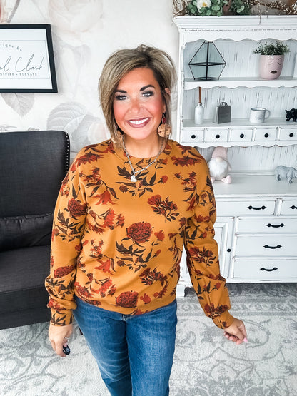 Ampersand Avenue University Pullover - Fall Bouquet