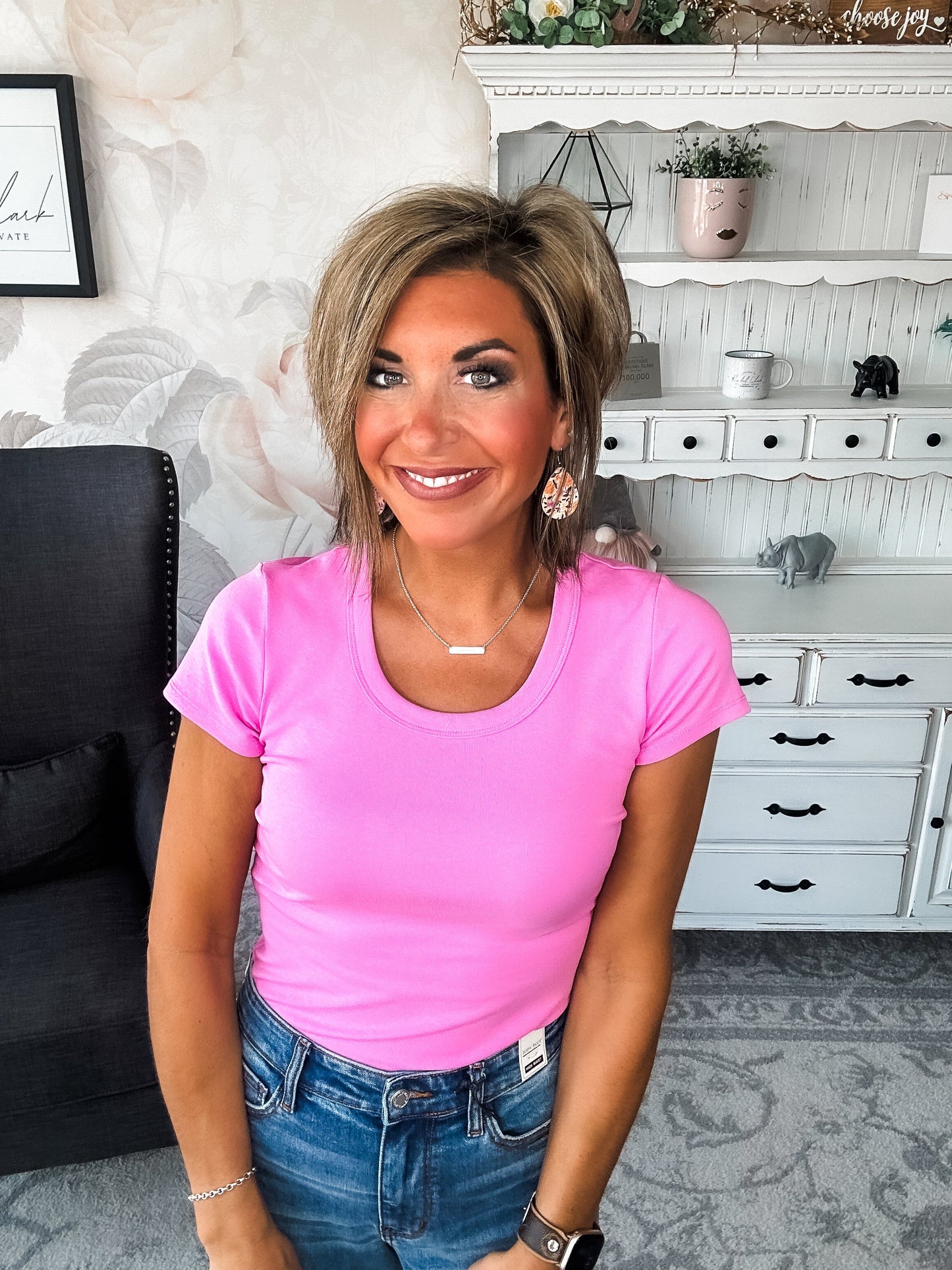 Could Go Back Short Sleeve Tee - Lilac