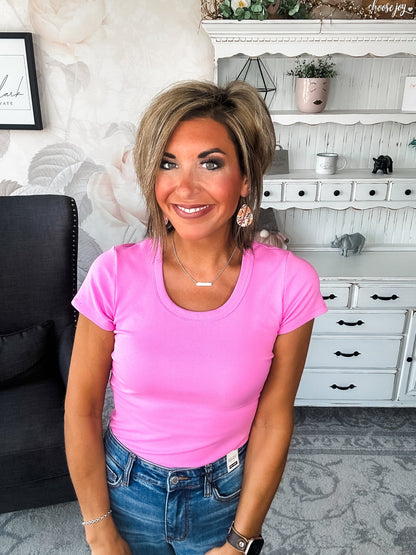Could Go Back Short Sleeve Tee - Lilac
