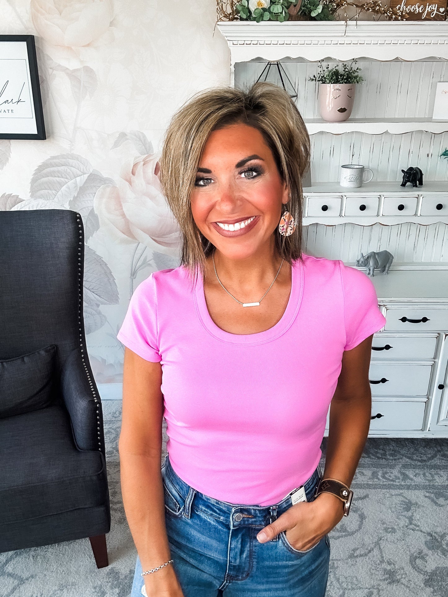 Could Go Back Short Sleeve Tee - Lilac