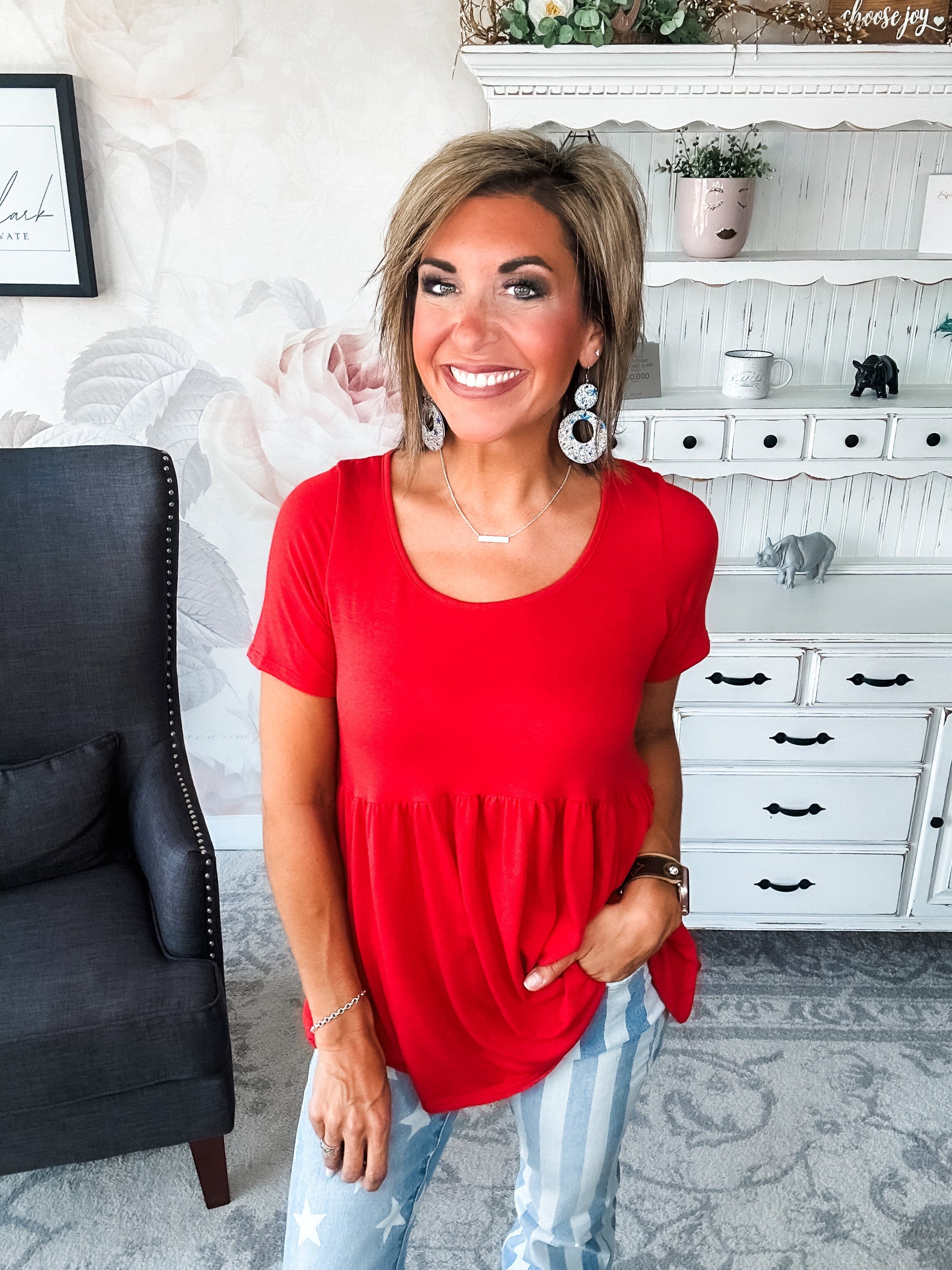 Be A Big Star Babydoll Tunic