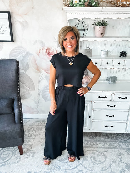 Had A Plan Jumpsuit - Black
