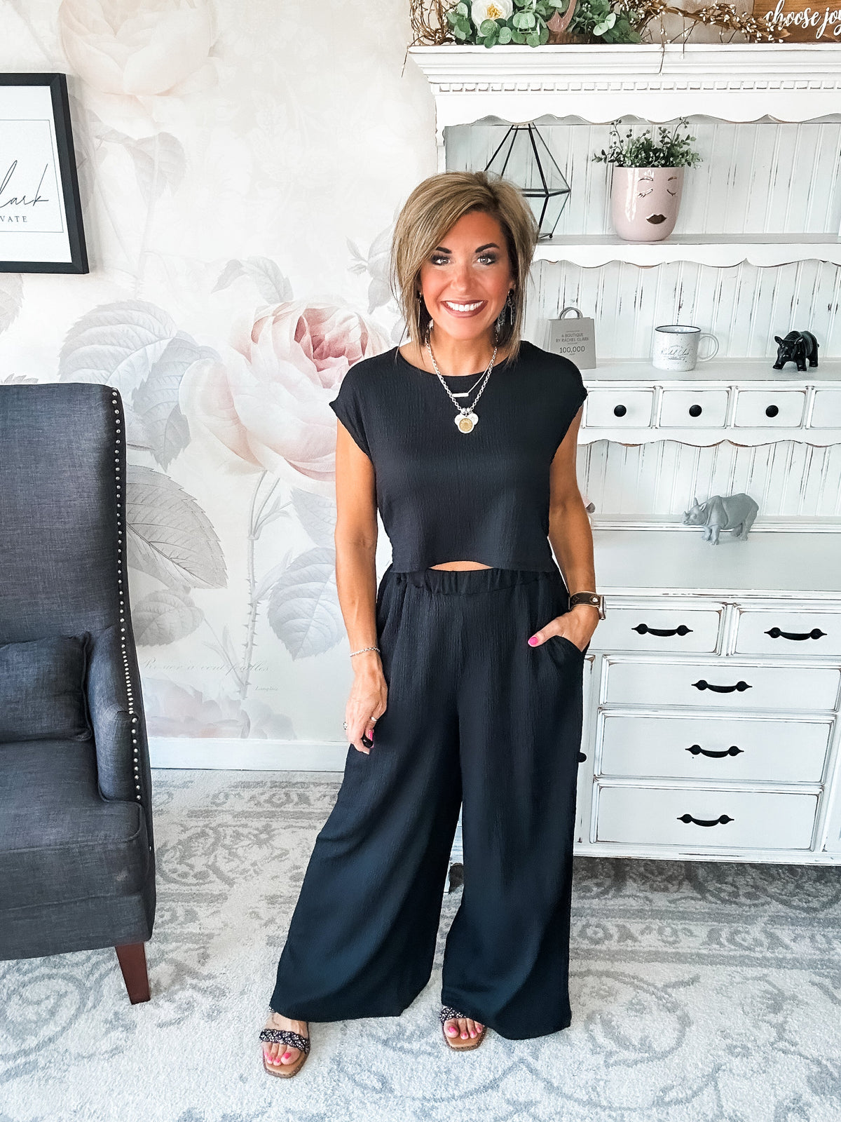 Had A Plan Jumpsuit - Black