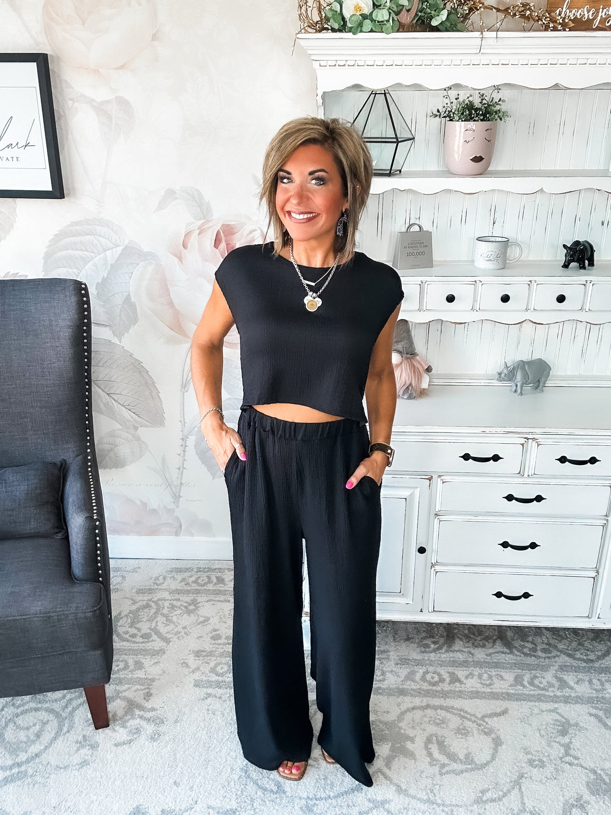Had A Plan Jumpsuit - Black