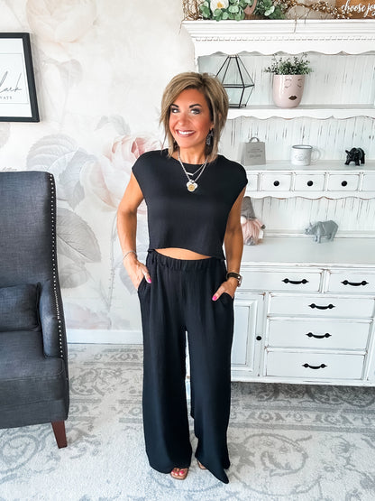 Had A Plan Jumpsuit - Black