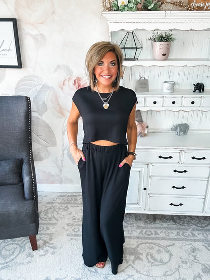 Had A Plan Jumpsuit - Black
